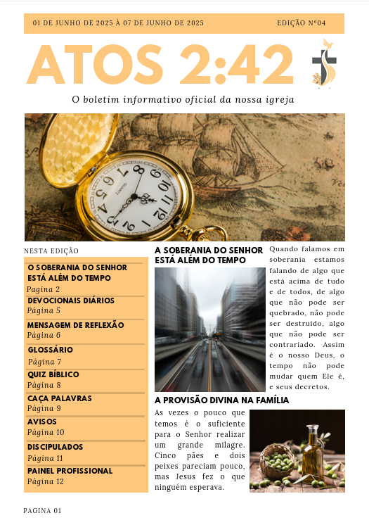 Boletim Atos 2:42 - Edição 04