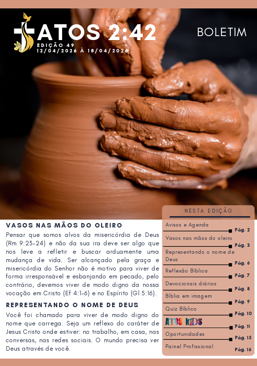Boletim Atos 2:42 - Edição 49