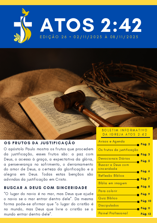 Boletim Atos 2:42 - Edição 26