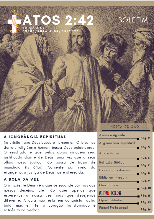 Boletim Atos 2:42 - Edição 52