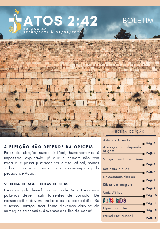Boletim Atos 2:42 - Edição 47