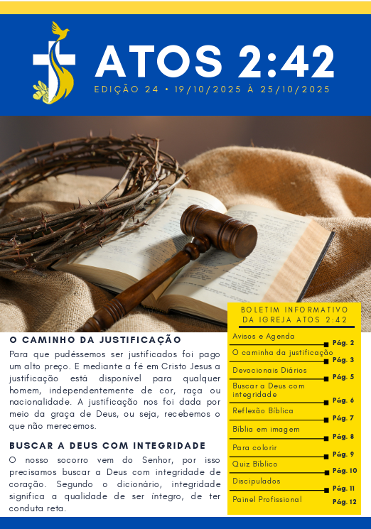 Boletim Atos 2:42 - Edição 24