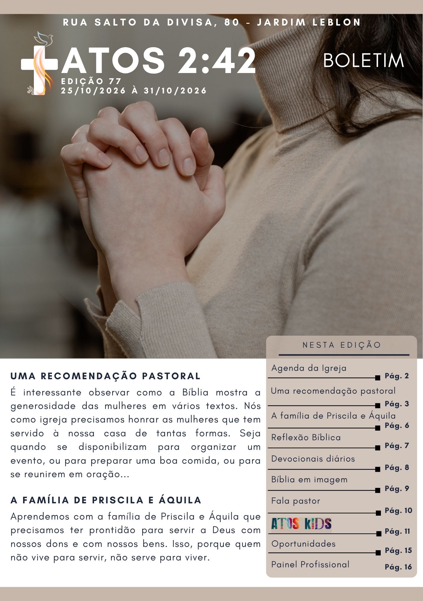 Boletim Atos 2:42 - Edição 77