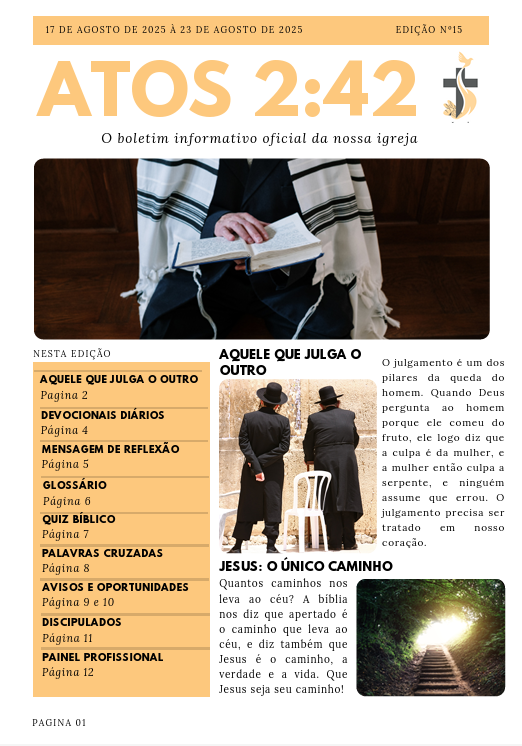 Boletim Atos 2:42 - Edição 15