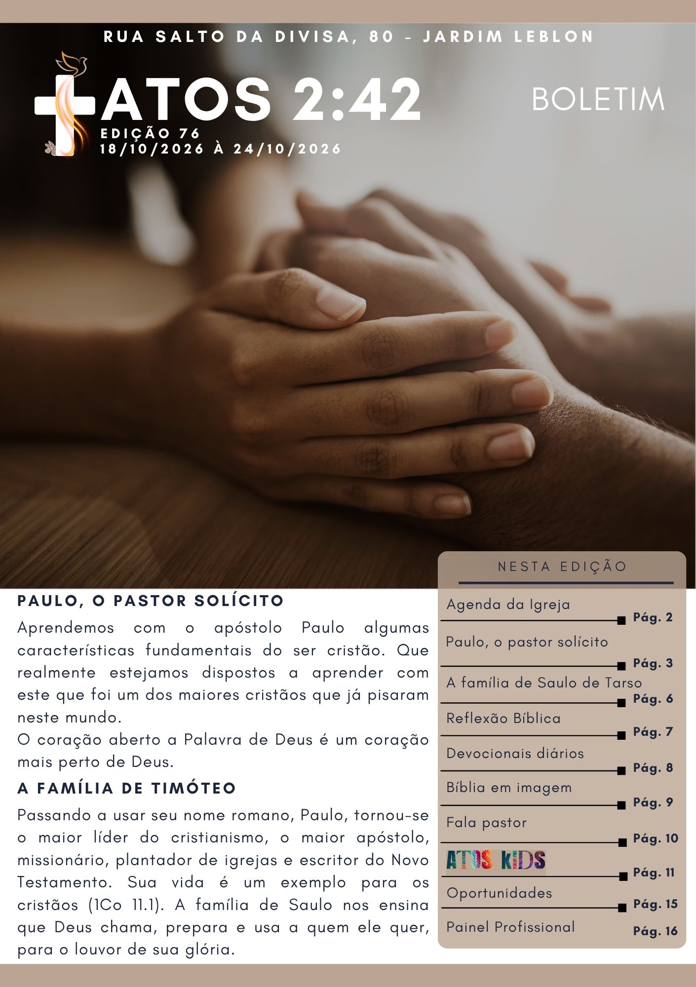 Boletim Atos 2:42 - Edição 76
