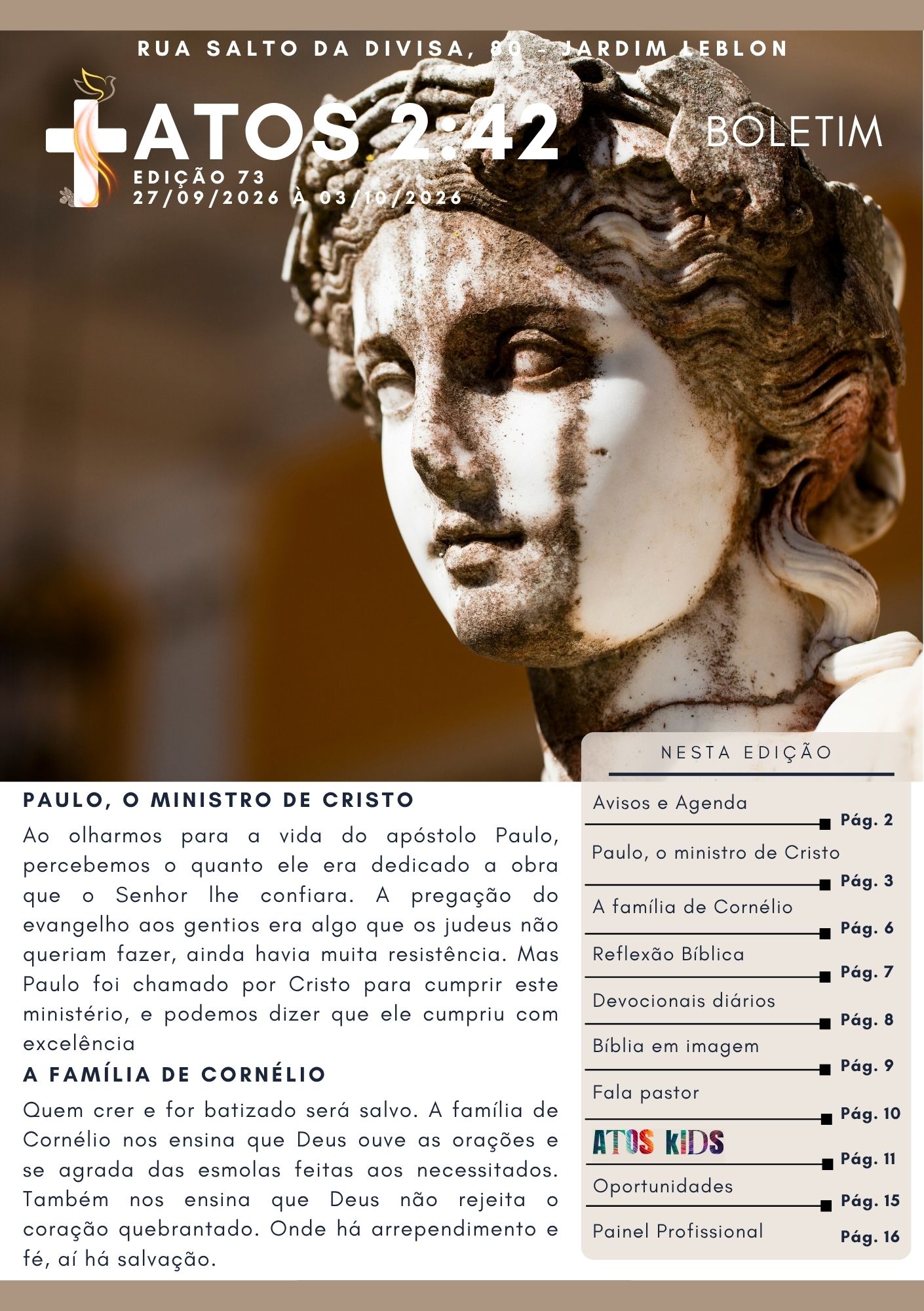 Boletim Atos 2:42 - Edição 73