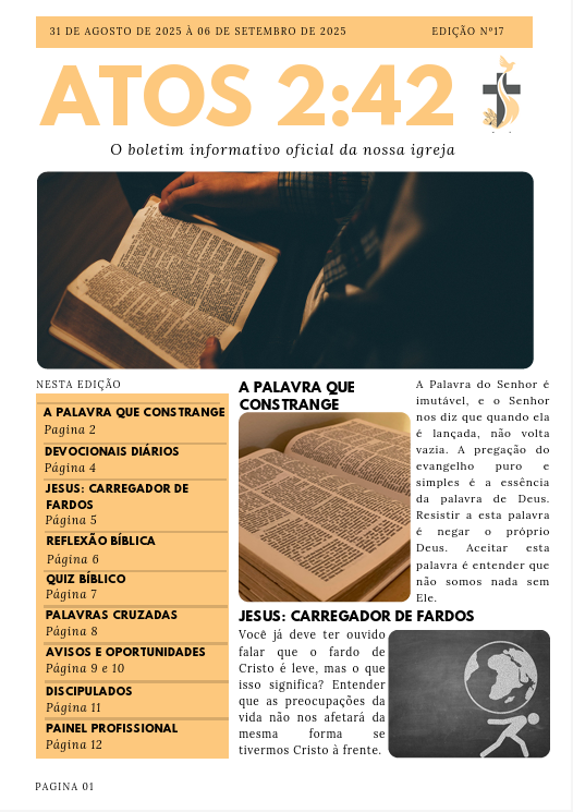 Boletim Atos 2:42 - Edição 17