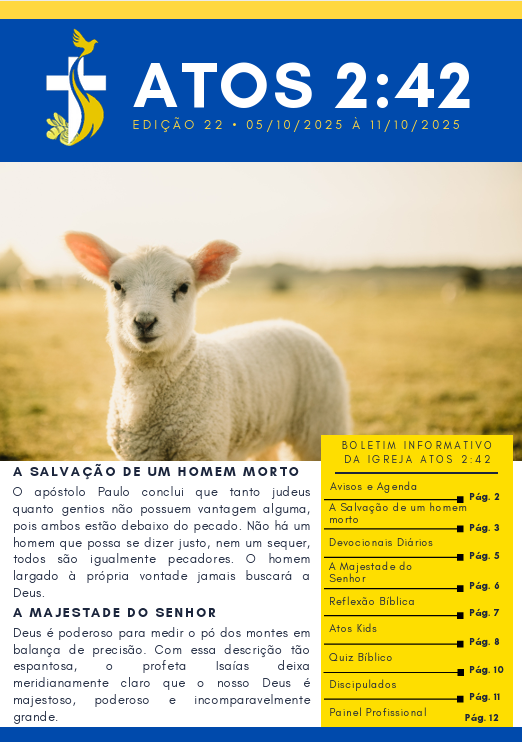 Boletim Atos 2:42 - Edição 22