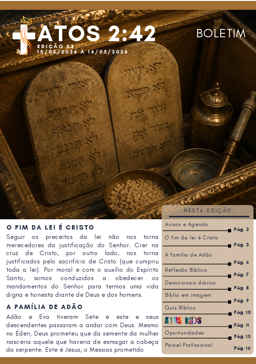 Boletim Atos 2:42 - Edição 53